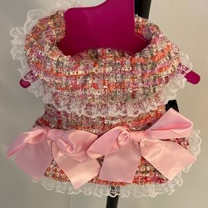 Chanel supe doggie dress pink